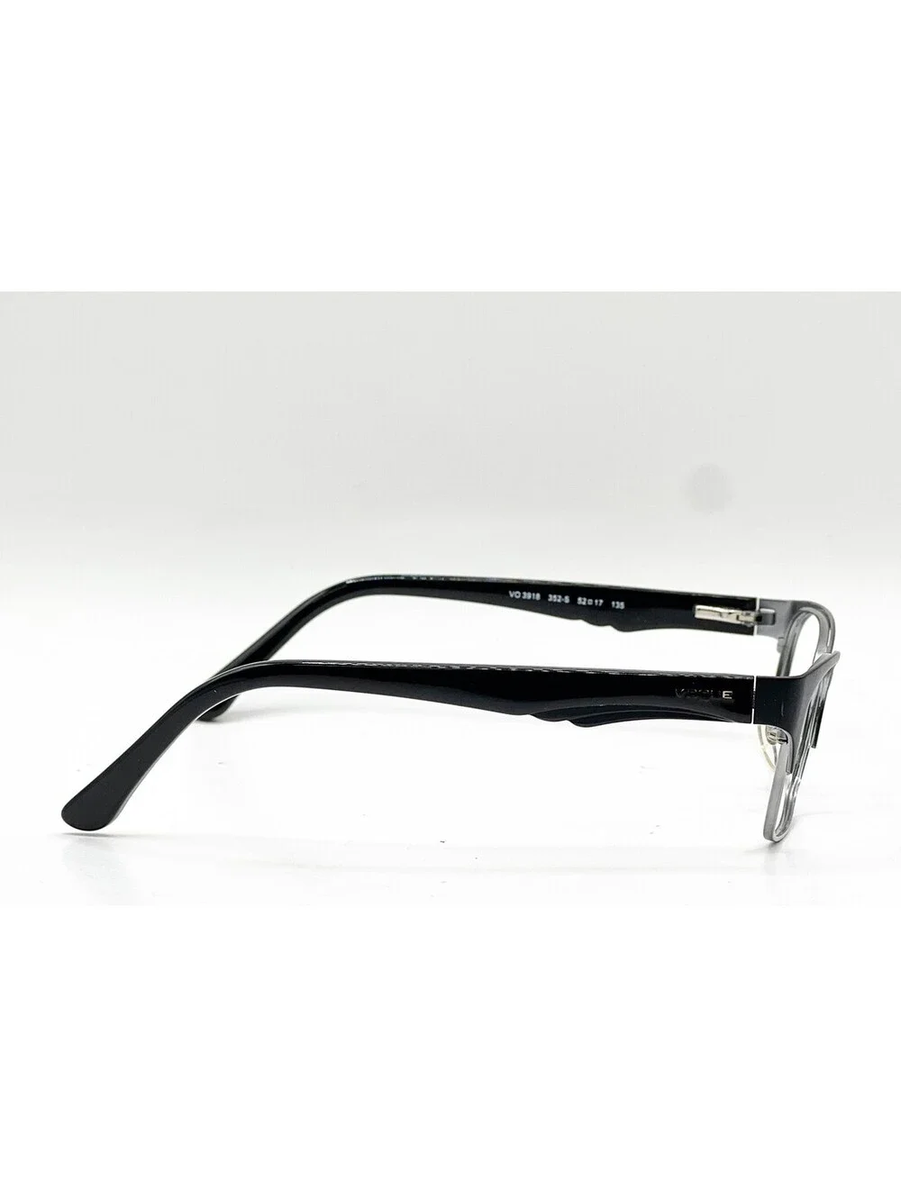 Vogue VO 3918 352-S Matte Black/Brushed Gunmetal Authentic Eyeglass Frames 52-17